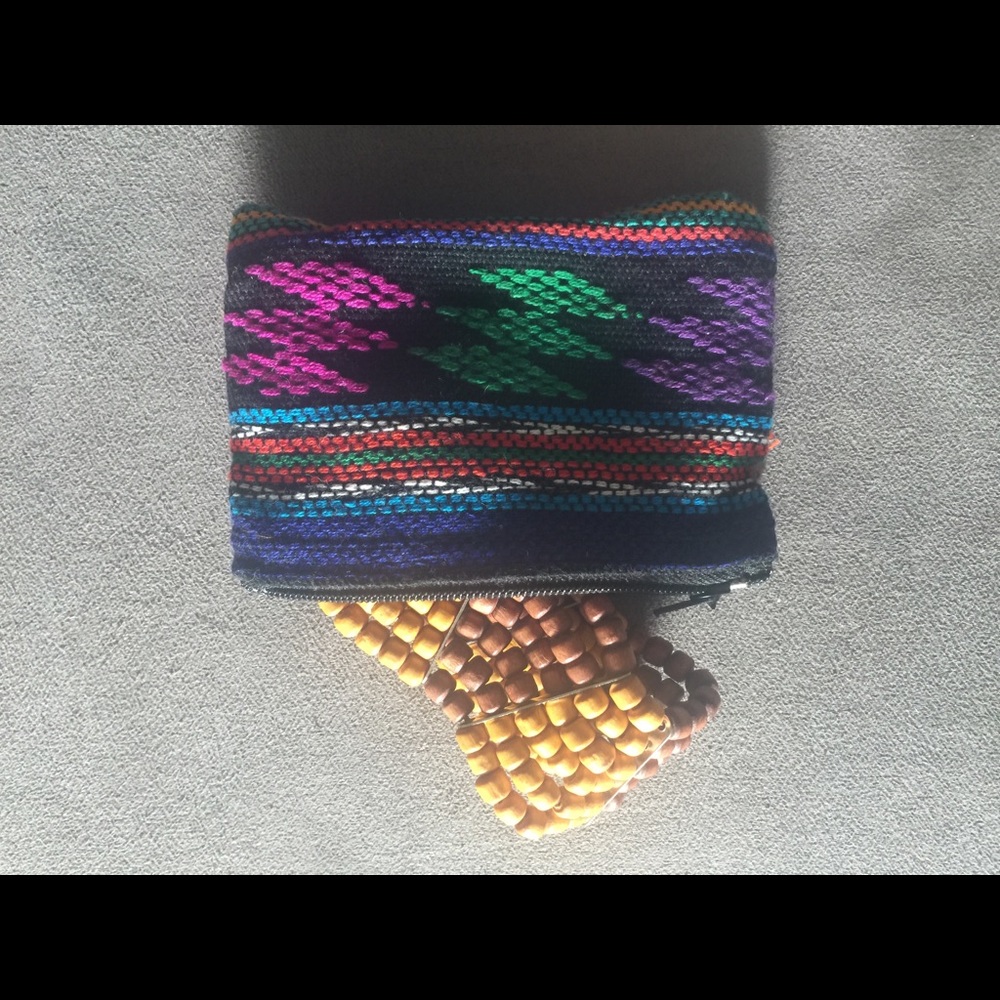 Beaded Bohemian Island Bracelet with coin purse